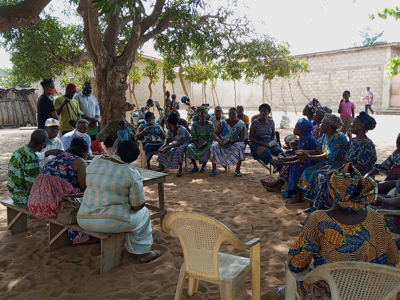 Photo : Mission de suivi de la Coordination du projet avec CAPES ONG et les bénéficiaires